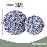 Earthtrends Bluebelle Design Plates Combo Set 16/16.